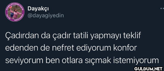 Çadırdan da çadır tatili...
