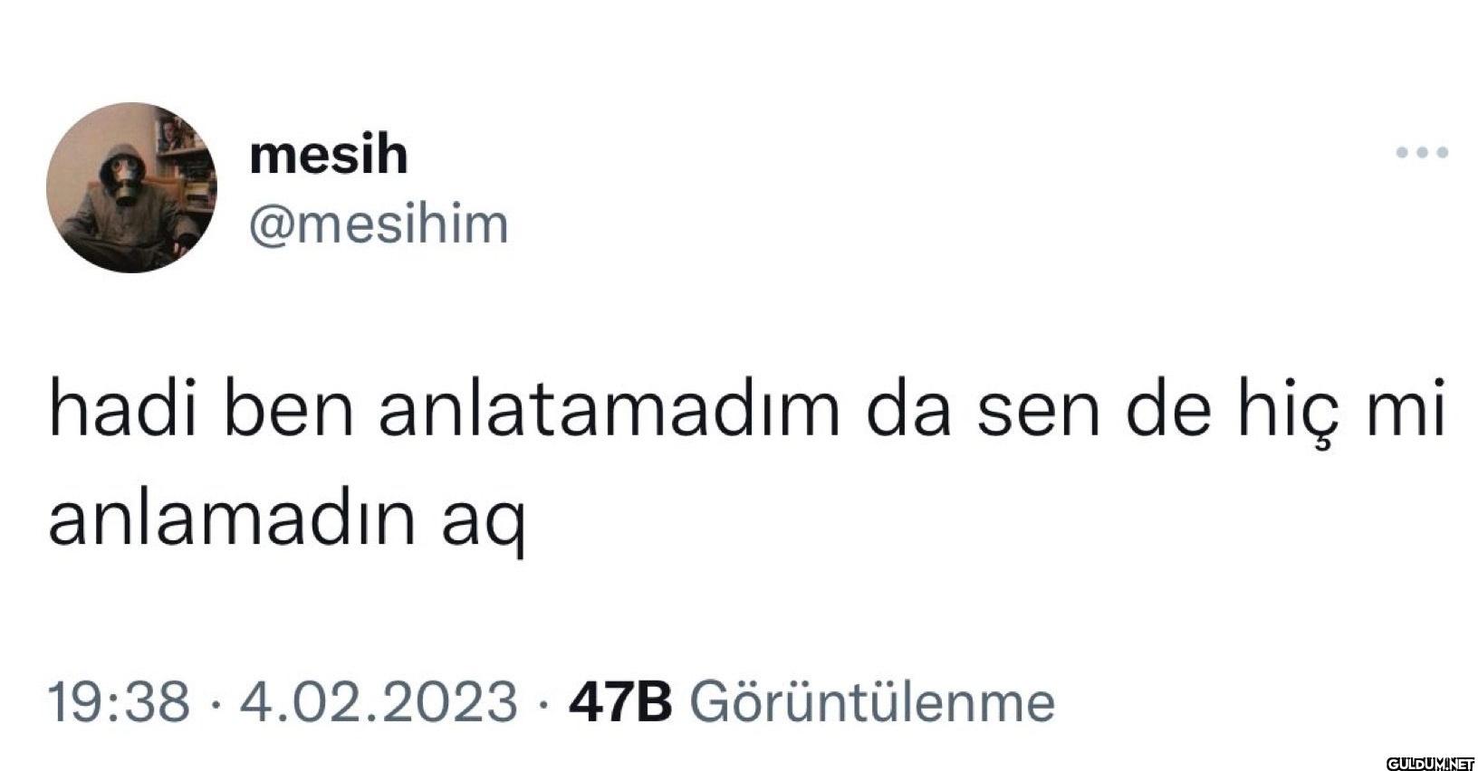 hadi ben anlatamadım da...