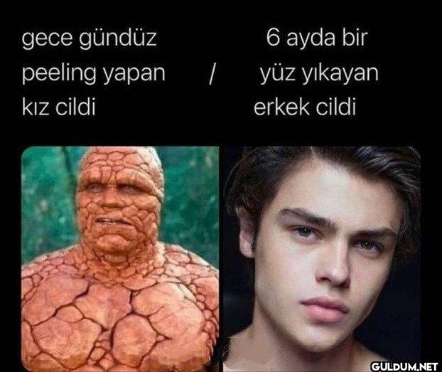 gece gündüz peeling yapan...