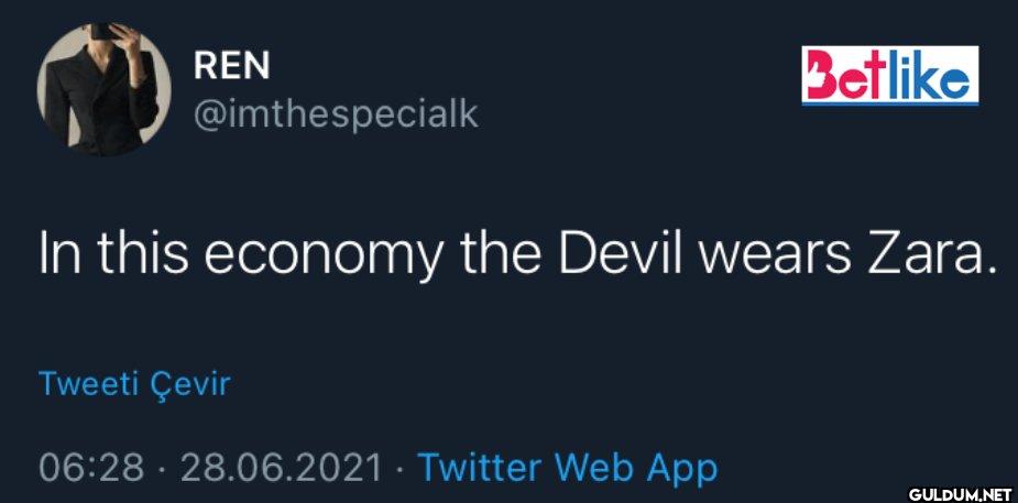 Betlike In this economy...