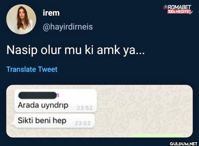 Nasip olur mu ki amk ya......