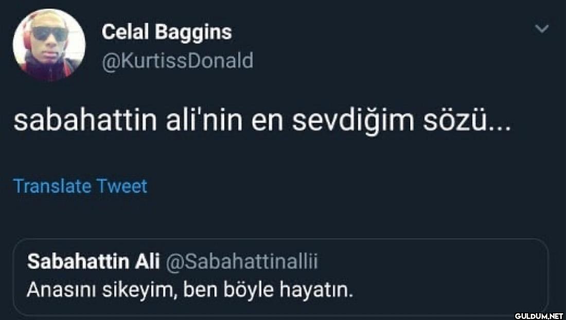 Donald sabahattin ali'nin...