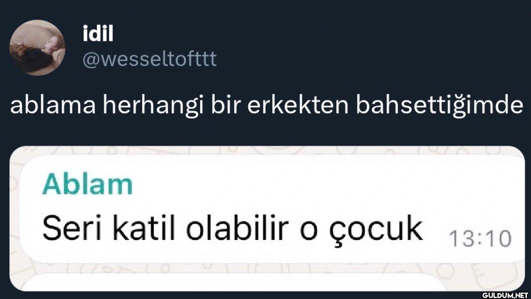 ablama herhangi bir...