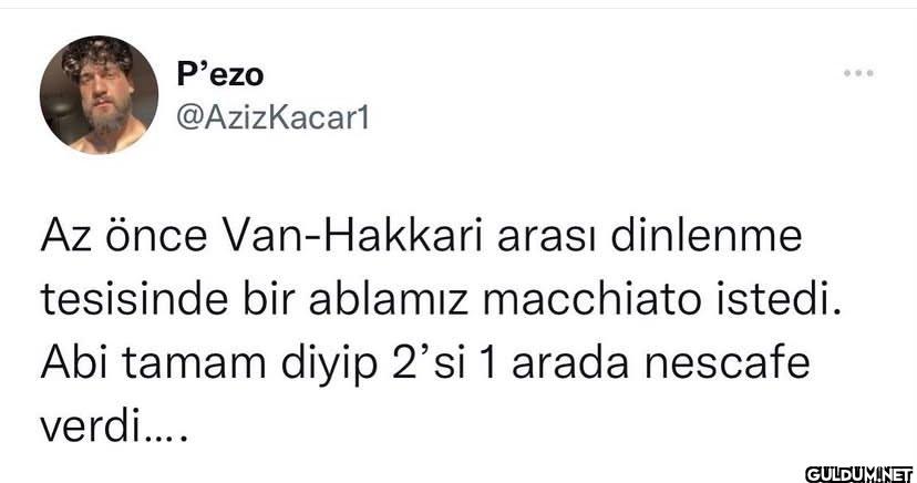 Az önce Van-Hakkari arası...