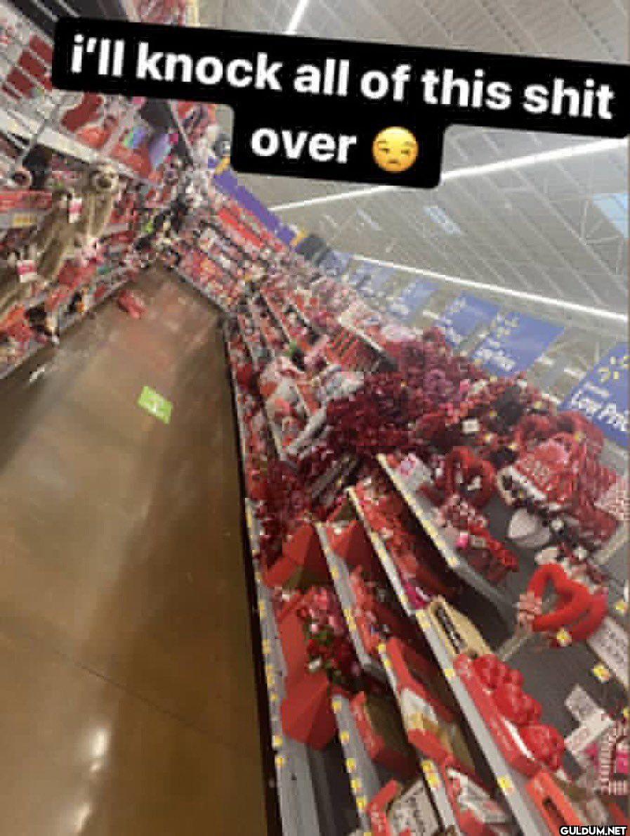 i'll knock all of this shit over