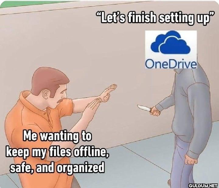 "Let's finish setting up...