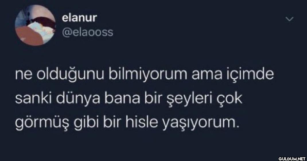 ne olduğunu bilmiyorum ama...