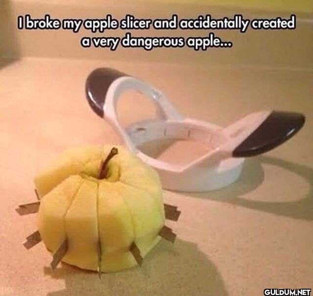 I broke my apple slicer...