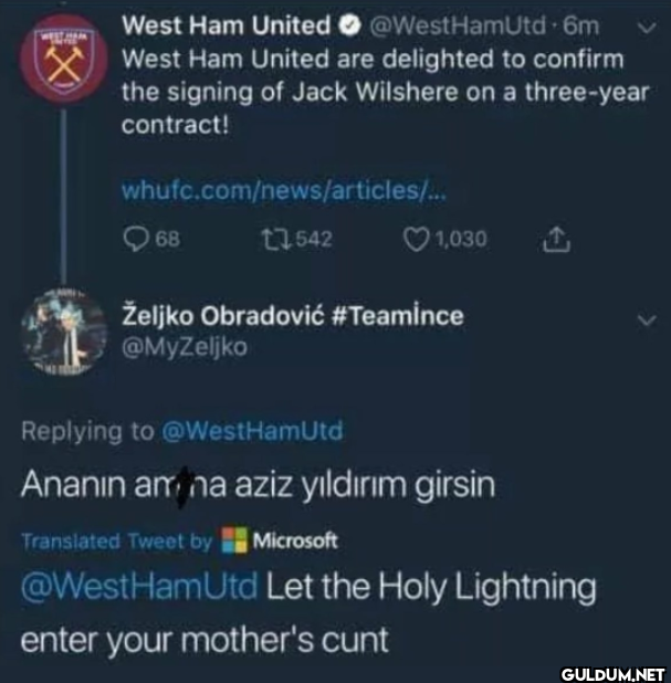 + 6m West Ham United are...