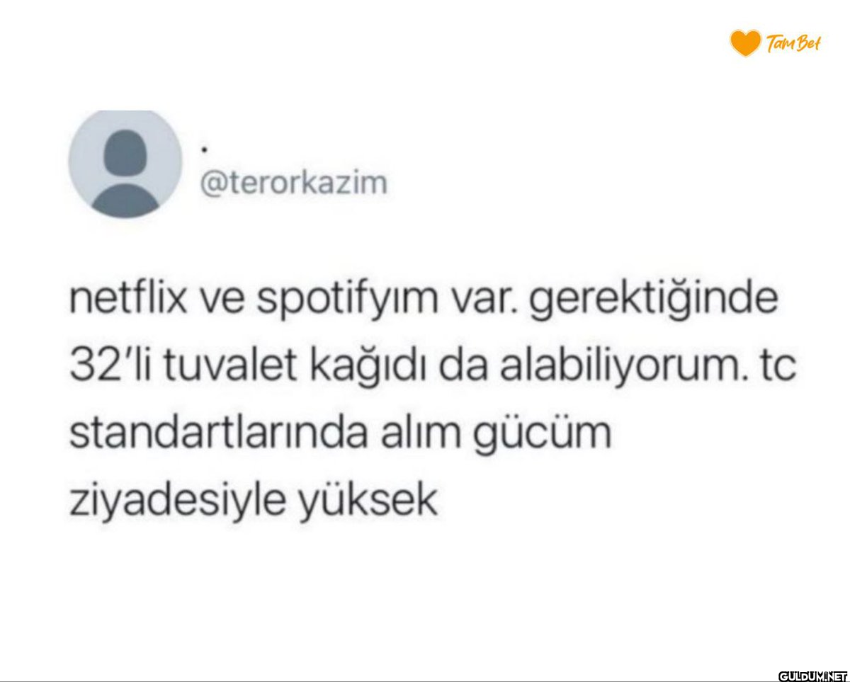 netflix ve spotifyım var....