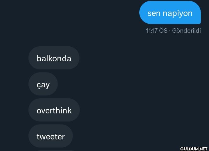 balkonda çay overthink...