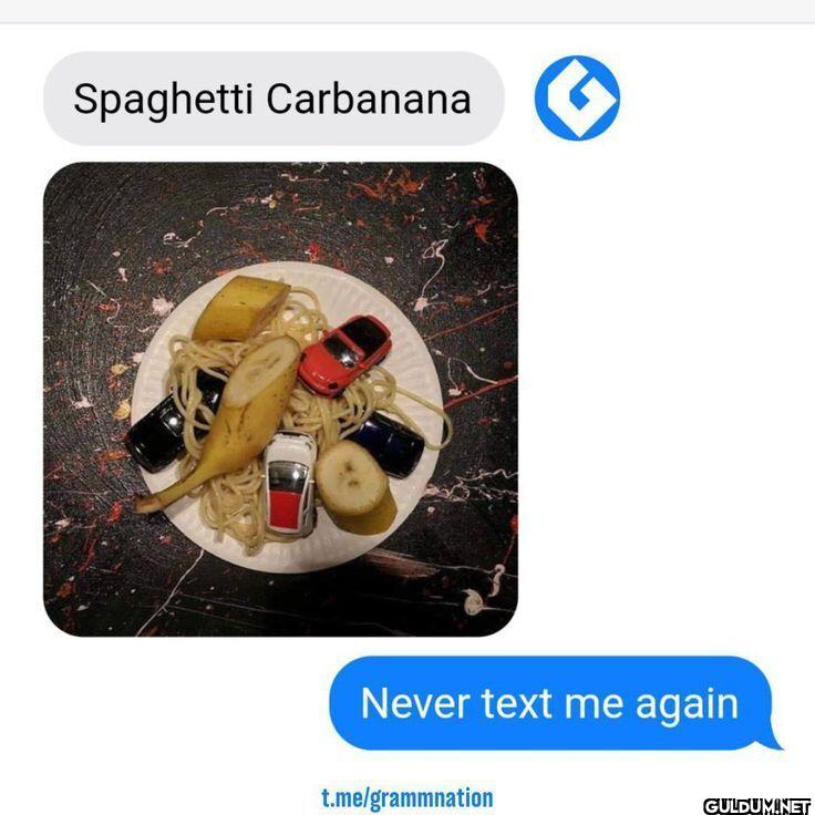Spaghetti Carbanana Never...