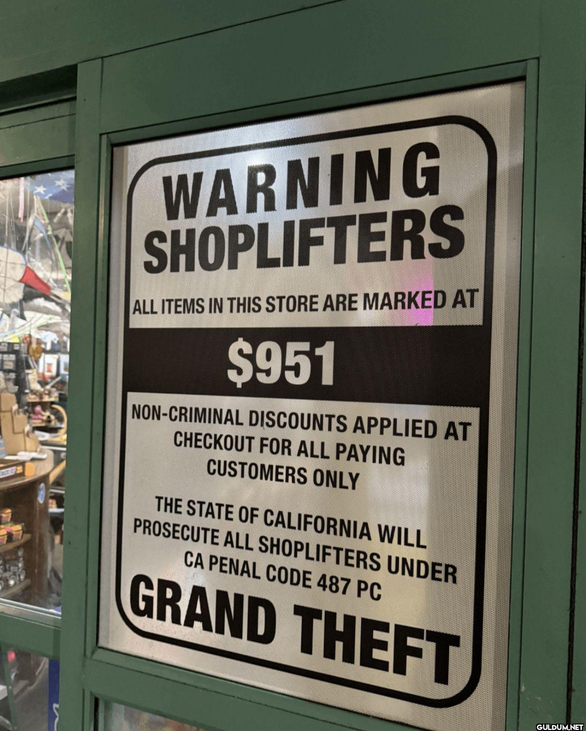 California store prices...