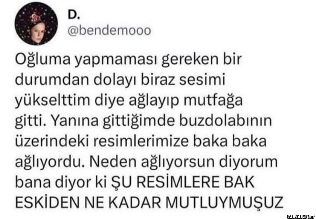Oğluma yapmaması gereken...