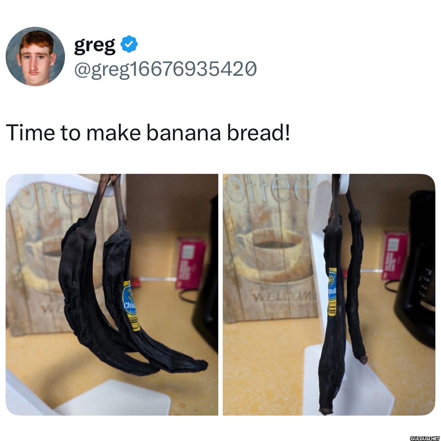 Time to make banana bread!...