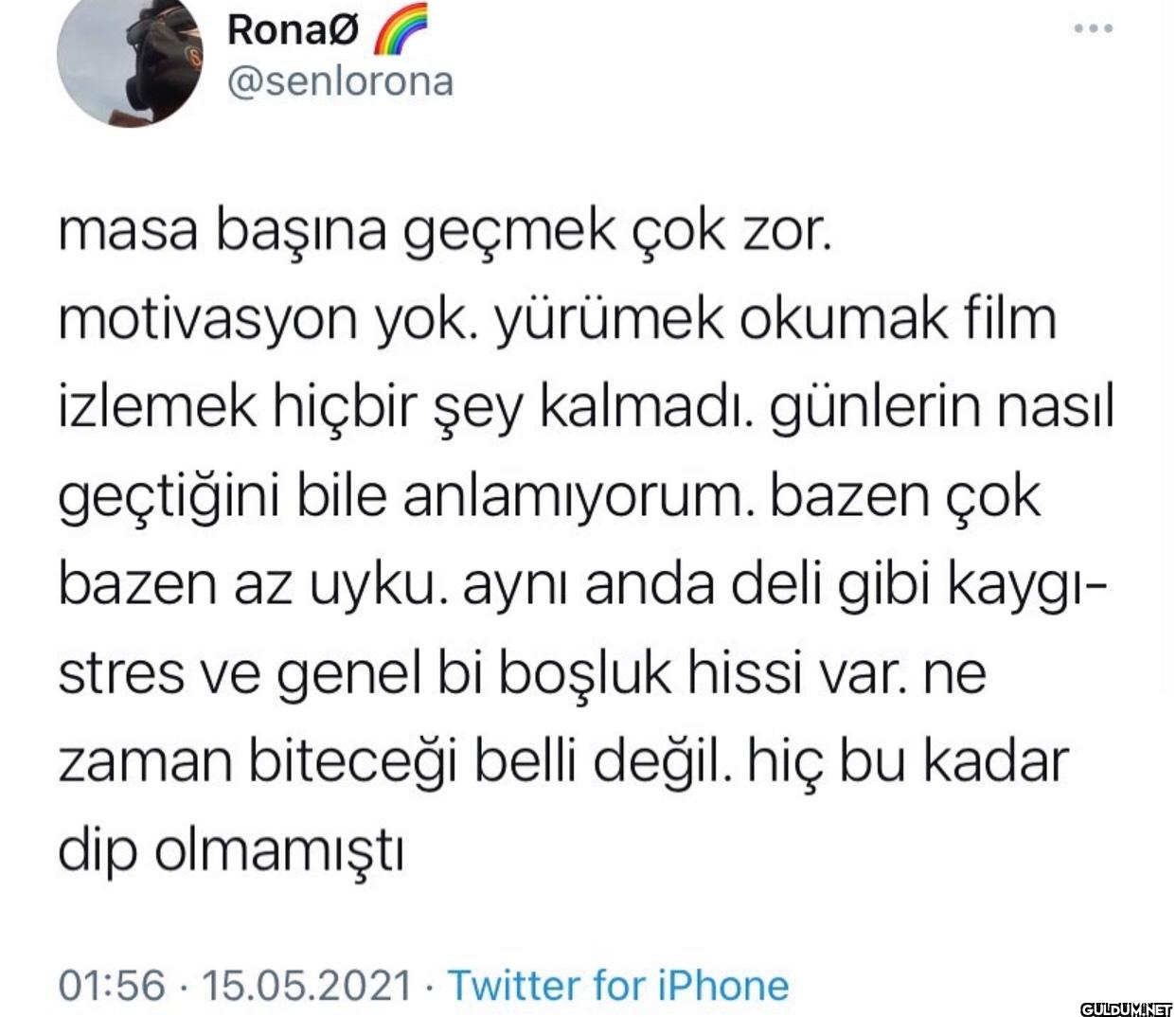... masa başına geçmek çok...