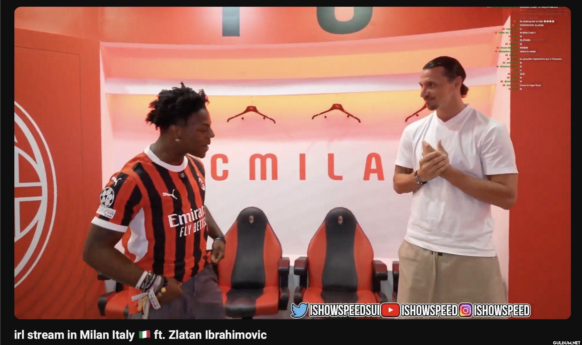 IShowSpeed, Zlatan...