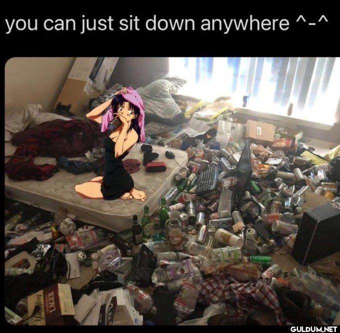 you can just sit down anywhere _
