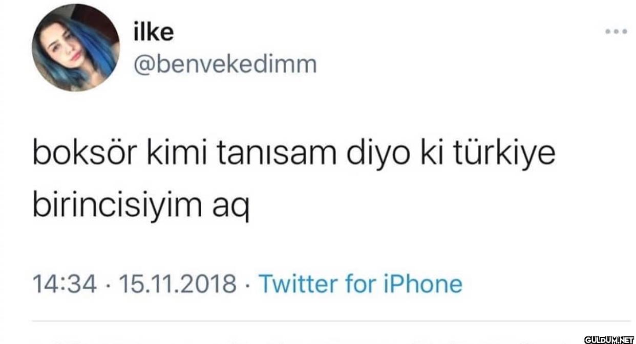 boksör kimi tanısam diyo...