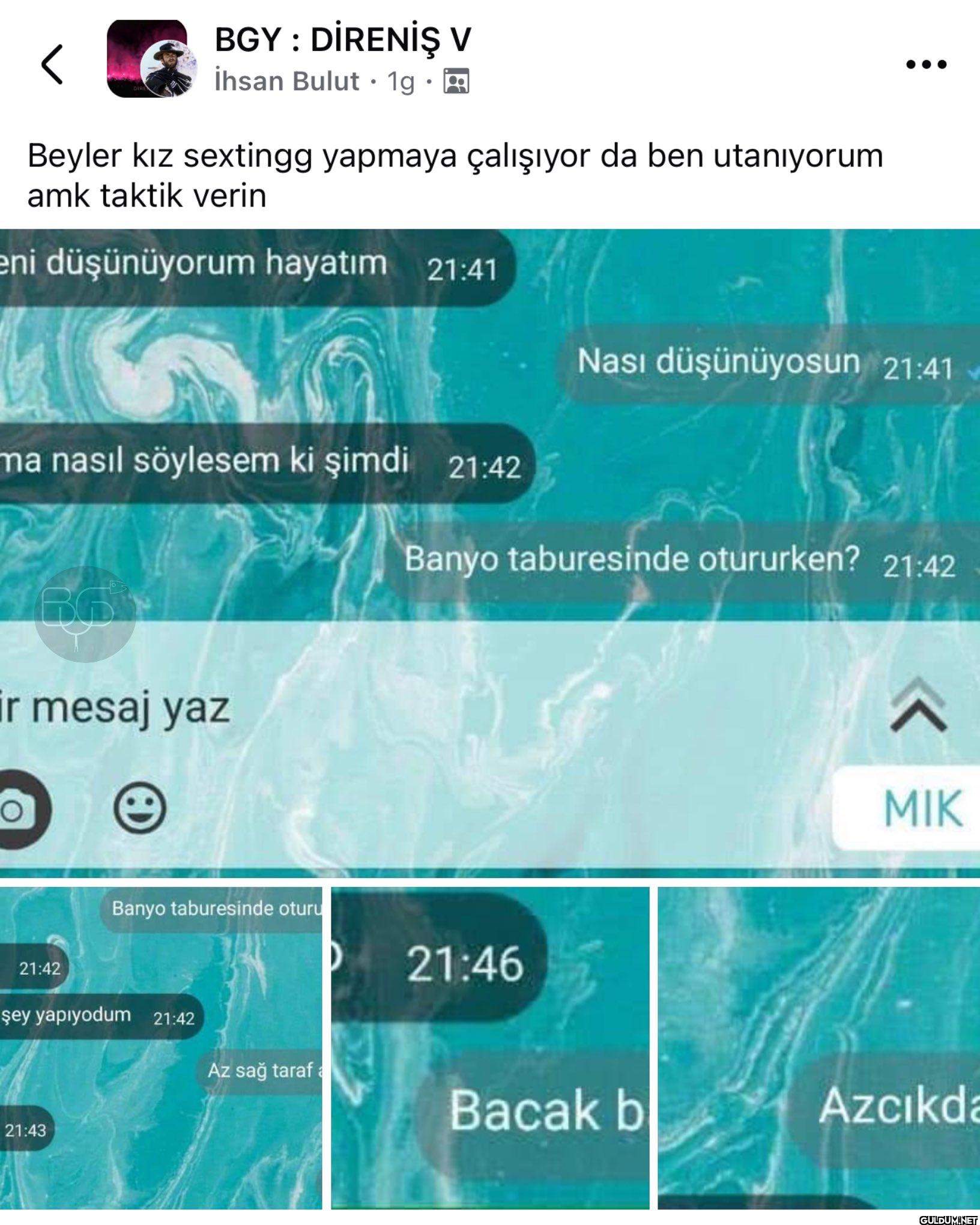 son yorumda patladım...