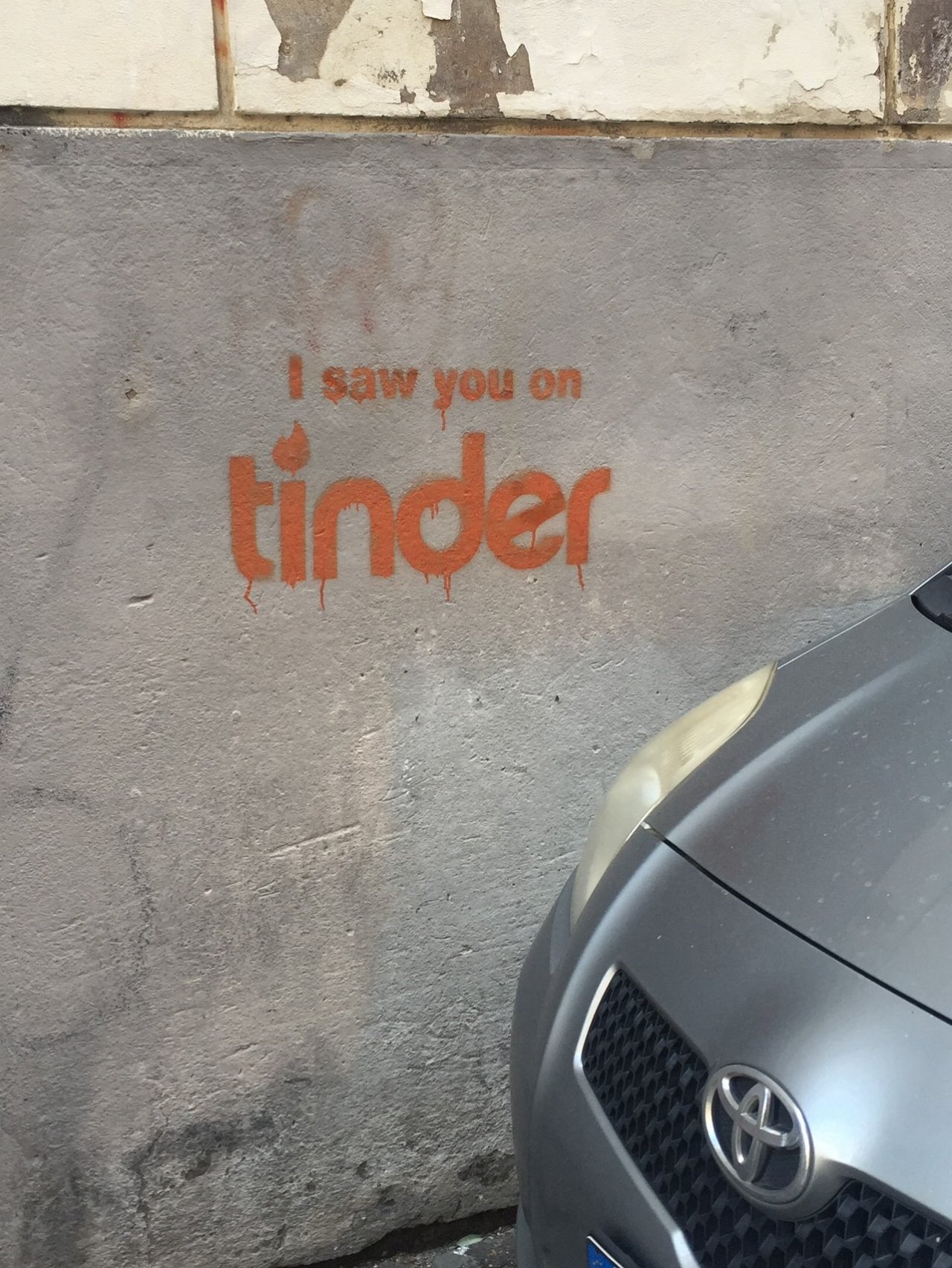 I saw you on   tınder
