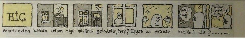 Pencereden bakan adam niye...