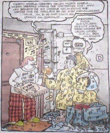 - Tişörtü ayarla,içerden...