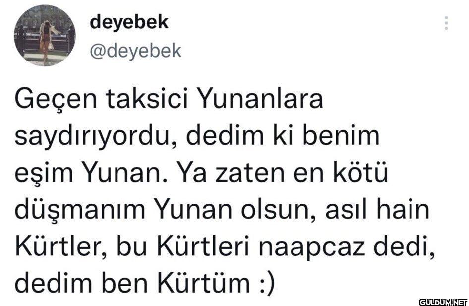 Geçen taksici Yunanlara...