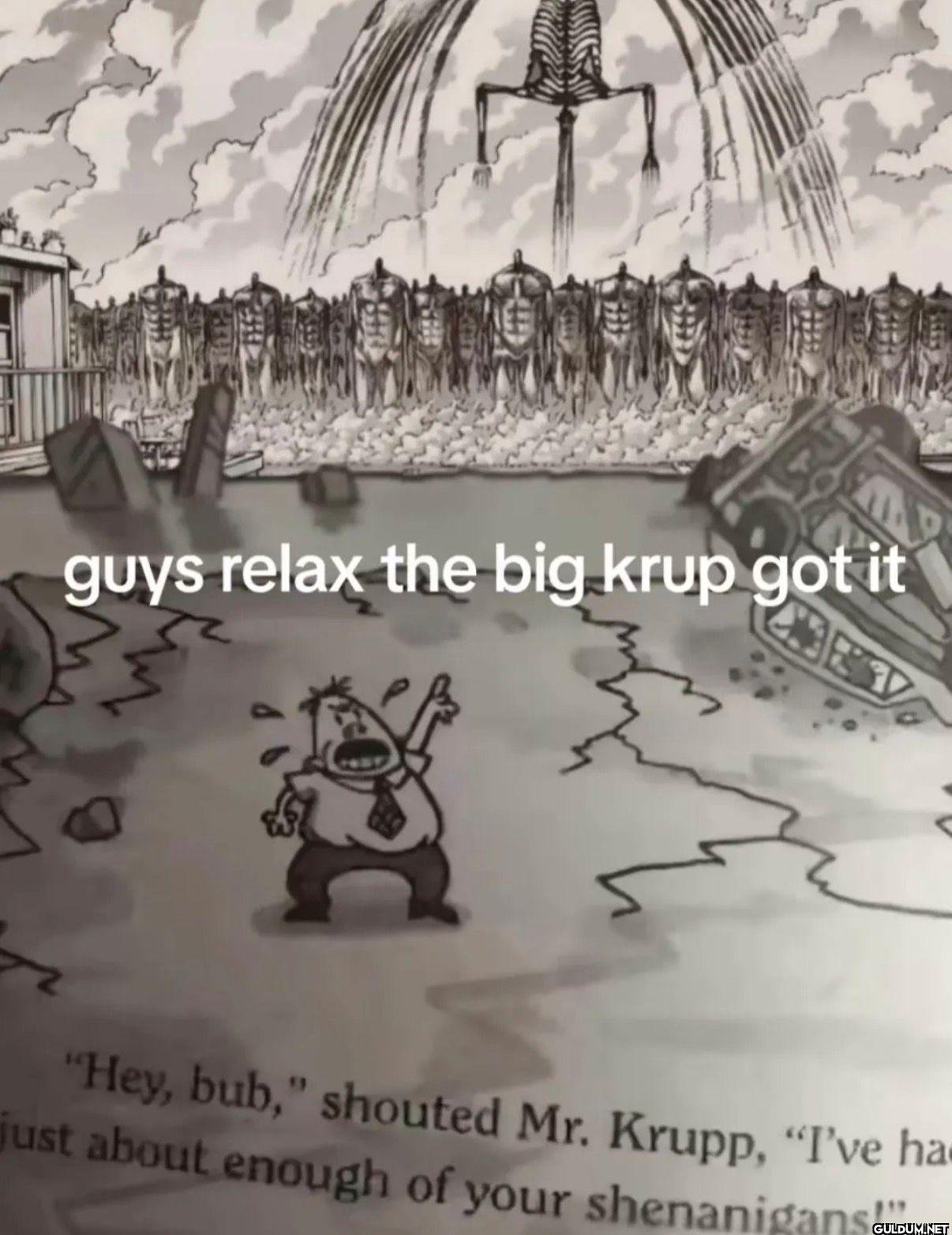 guys relax the big krup...