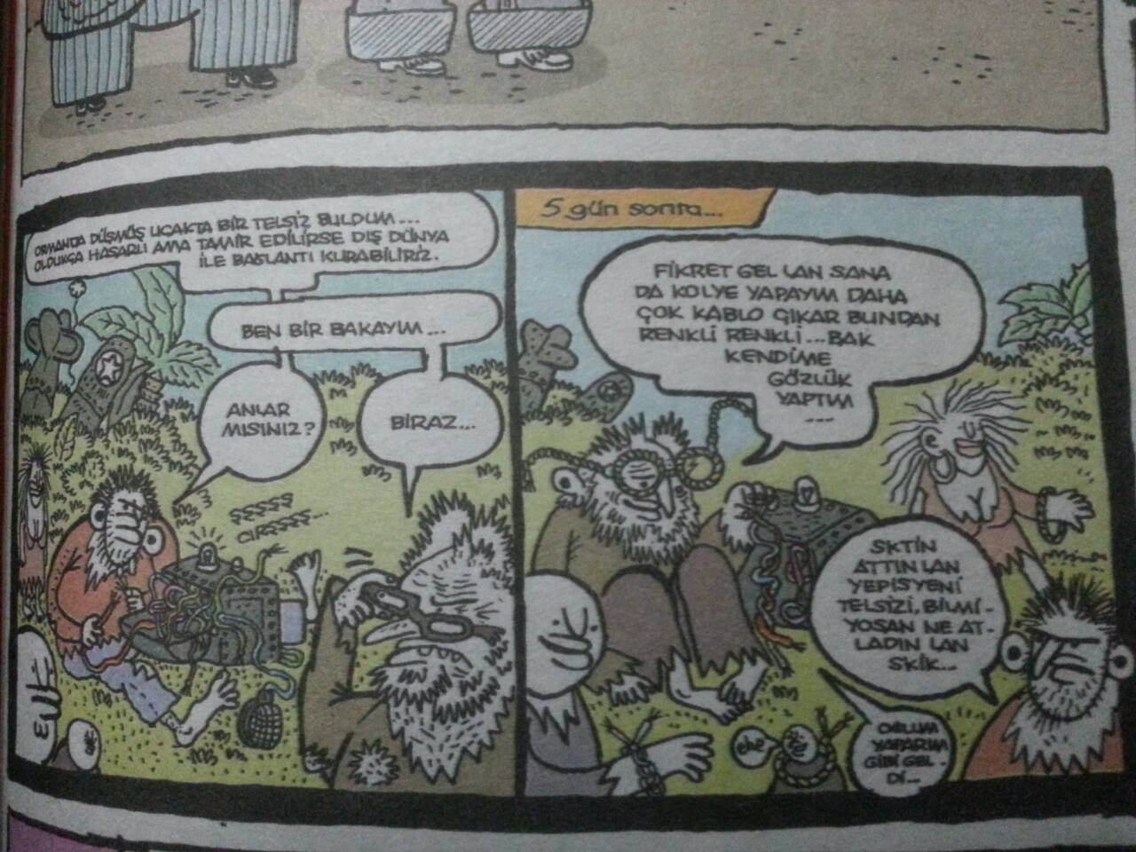 - Ormanda düşmüş uçakta...