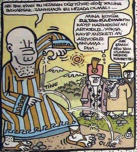 - Abi bak şimdi bu hizadan...