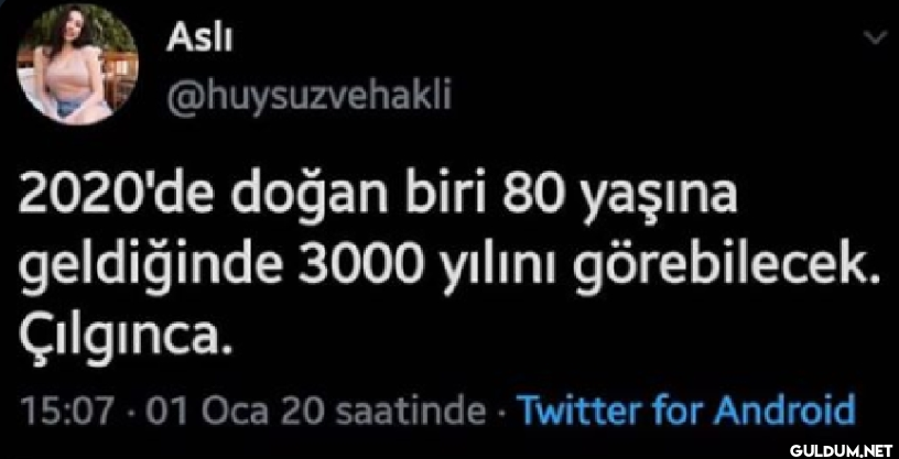 2020'de doğan biri 80...
