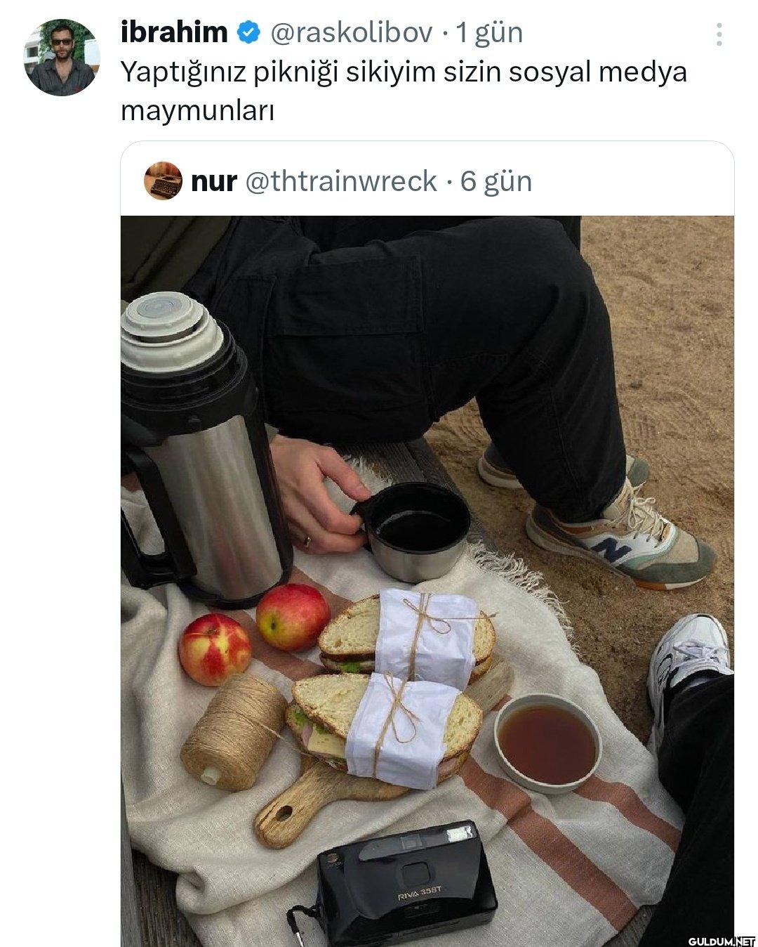 1 gün Yaptığınız pikniği...