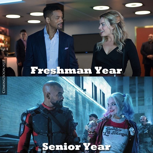Freshman Year
Senior Yea