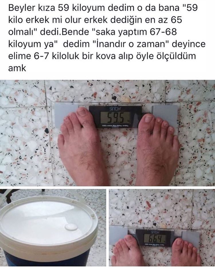 Beyler kıza 59 kiloyum...