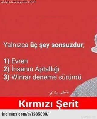 Yalnızca üç şey...