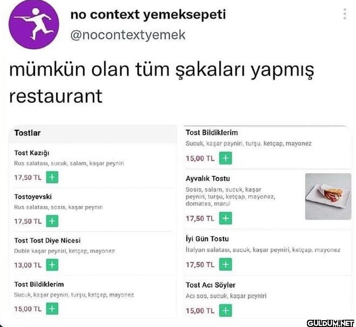 mümkün olan tüm şakaları...