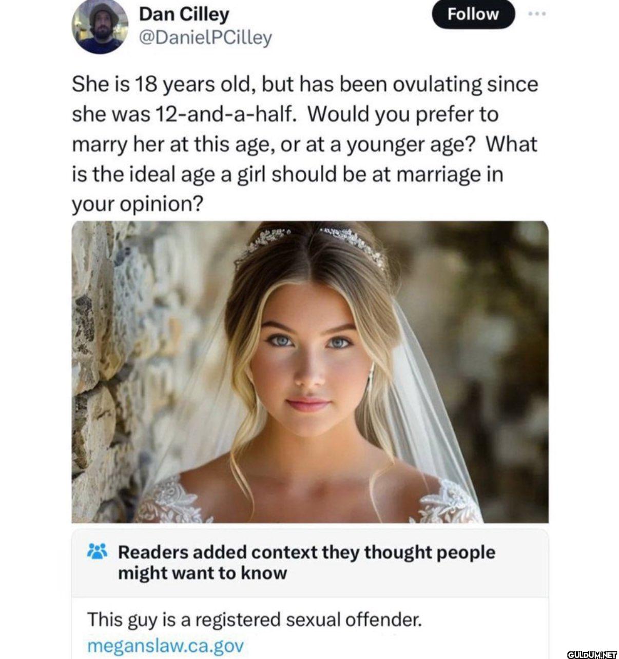 Follow She is 18 years...