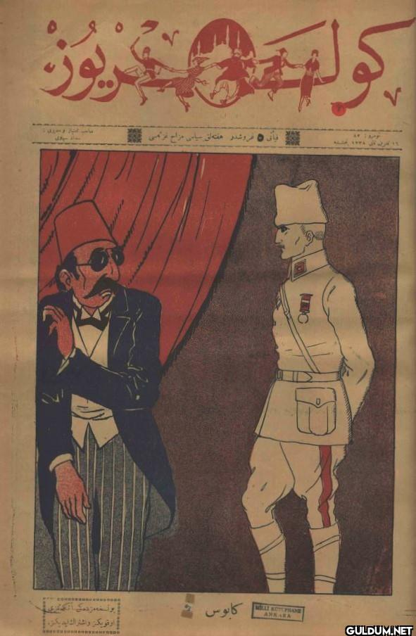 Güleryüz Mecmuası'nın 1922...