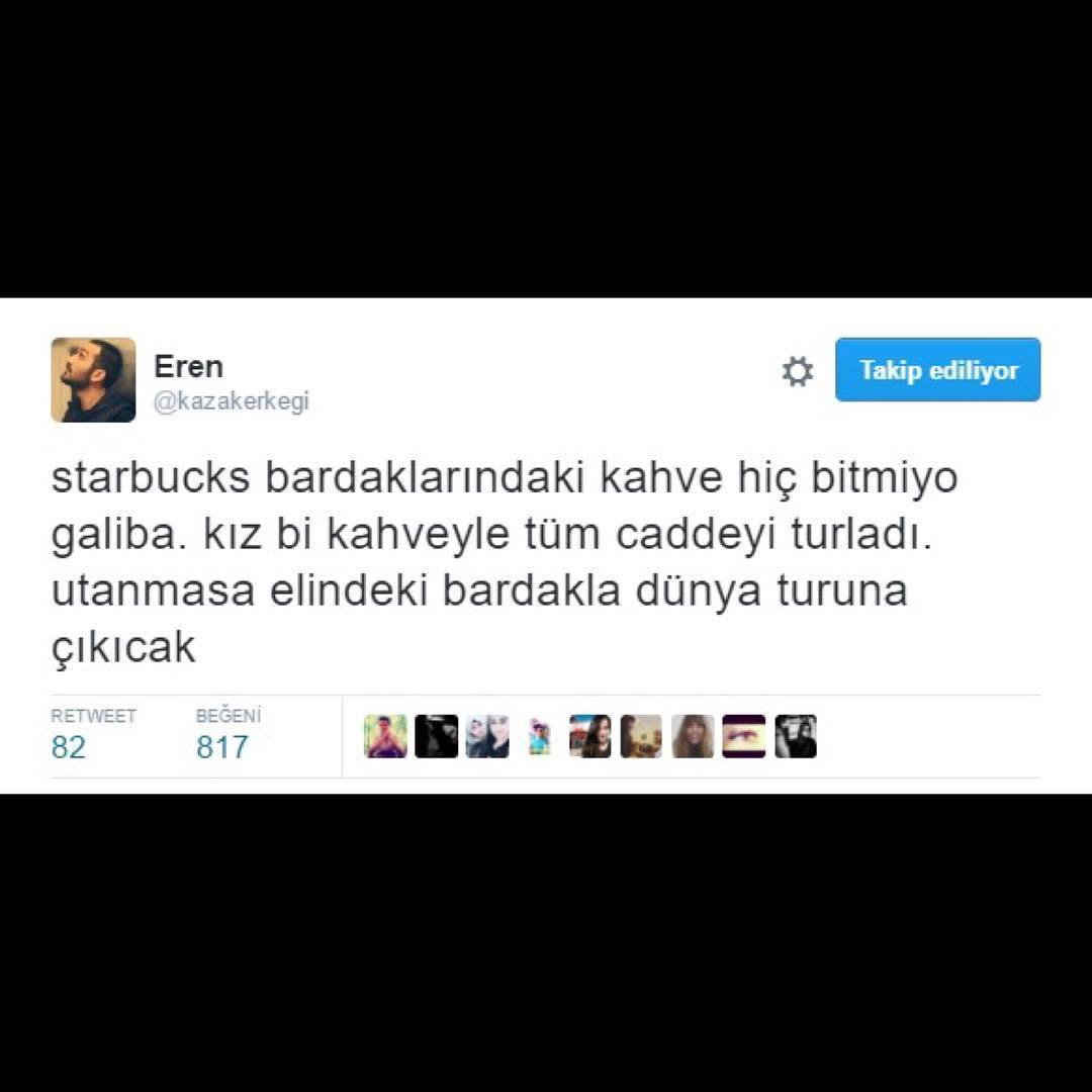 Starbucks bardaklarındaki...