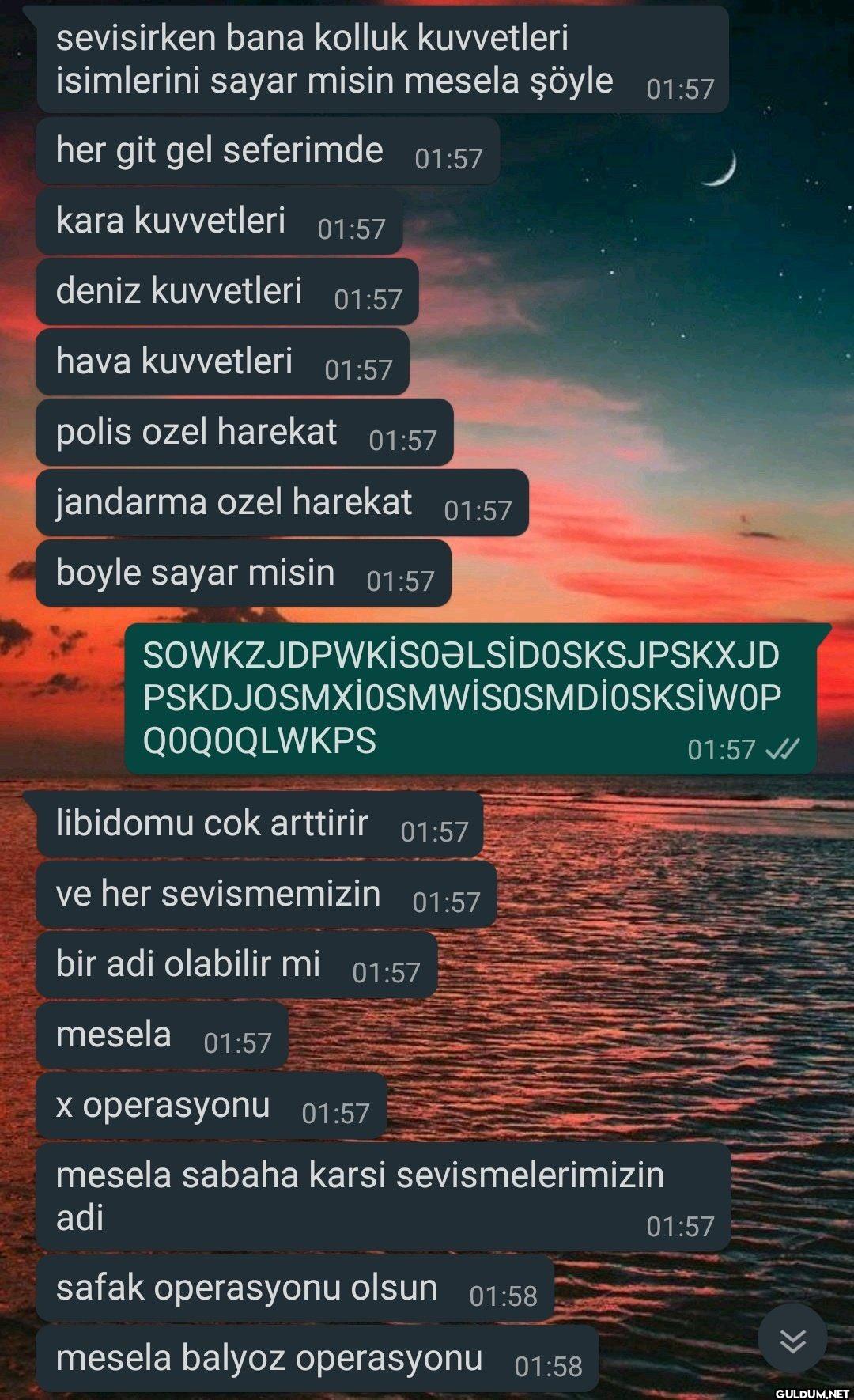 sevisirken bana kolluk...