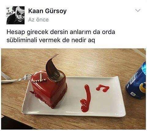 Hesap girecek dersin...