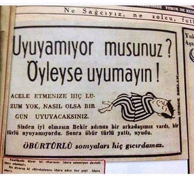 Uyuyamıyor...