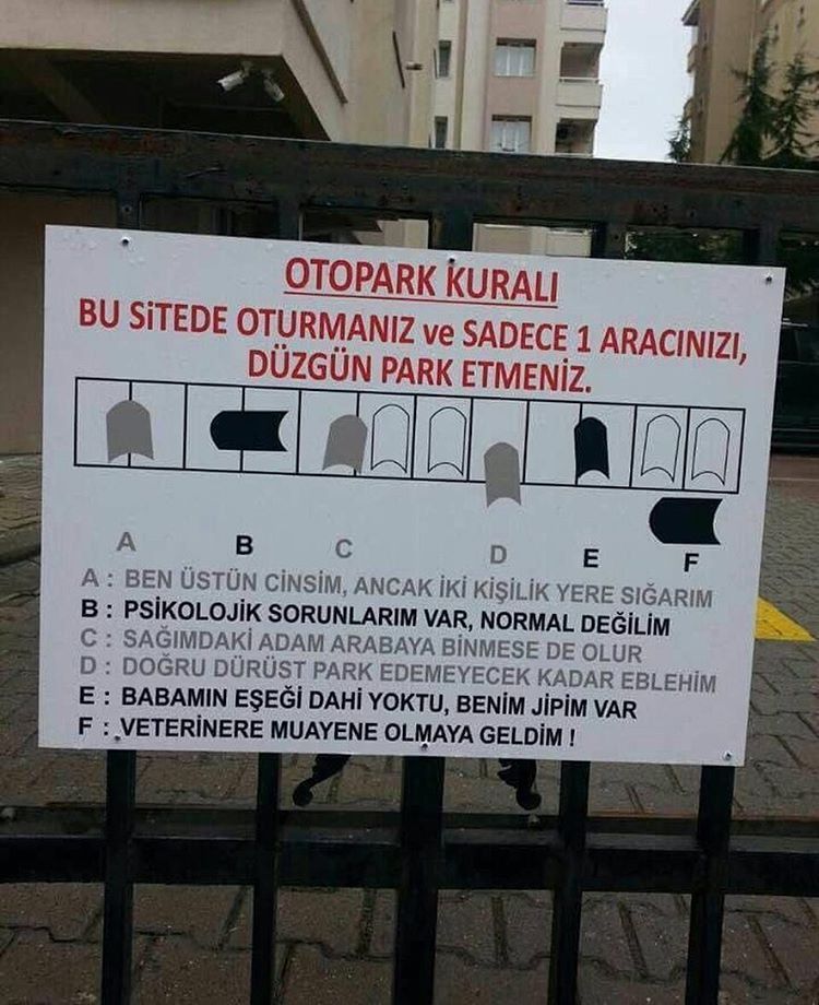 OTOPARK KURALI
BU SİTEDE...