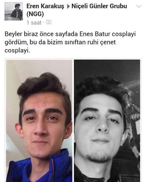 Beyler biraz önce sayfada...