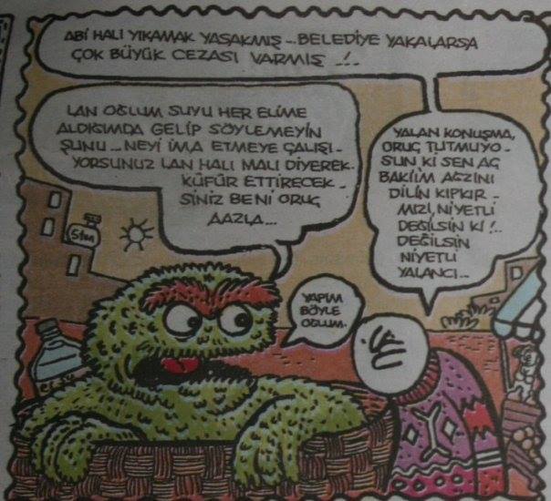 -Abi halı yıkamak...