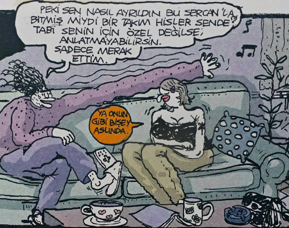 -Peki sen nasıl ayrıldın...