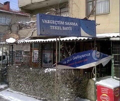 VAZGEÇTİM SANMA
TEKEL BAYİİ