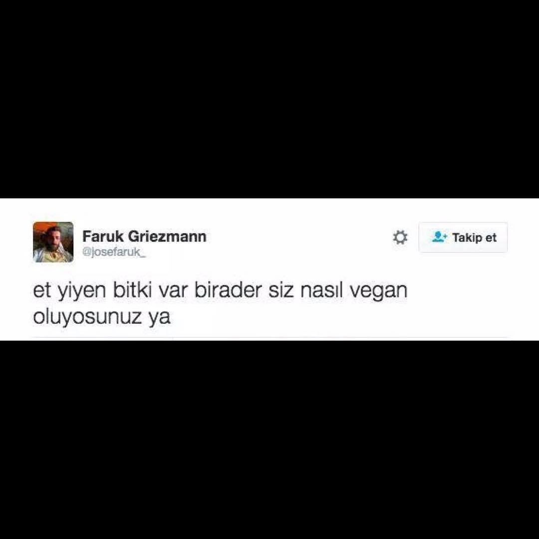 et yiyen bitki var birader...