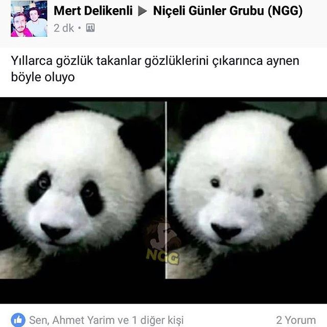 Yıllarca gözlük...